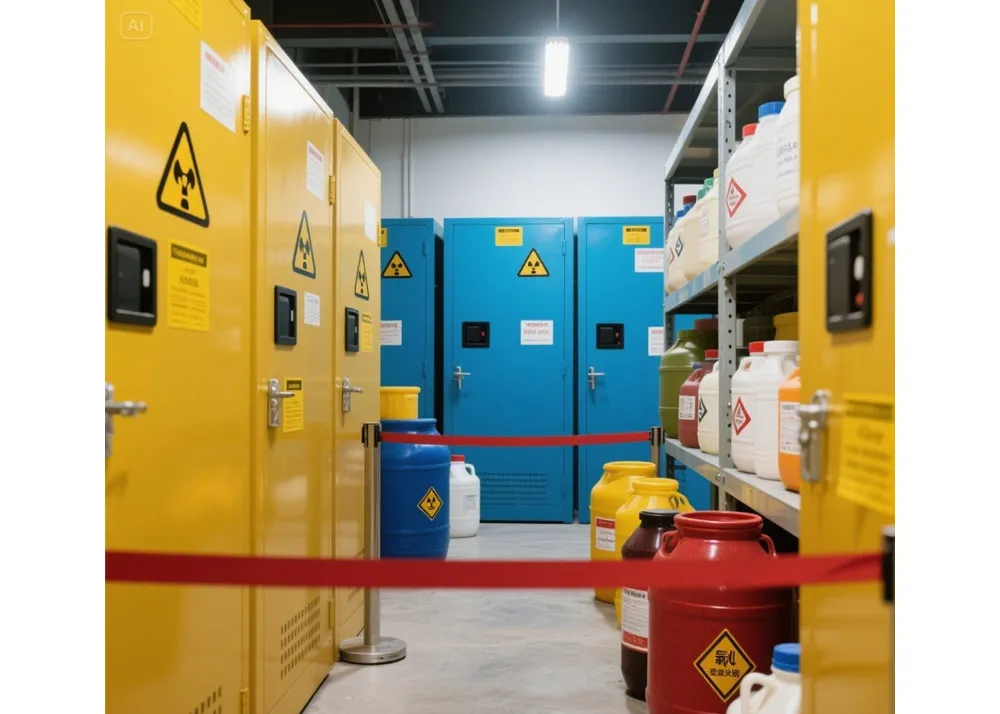Kjemisk sikkerhet: Forebygging av farer på arbeidsplassen din gjennom sikker lagringspraksis