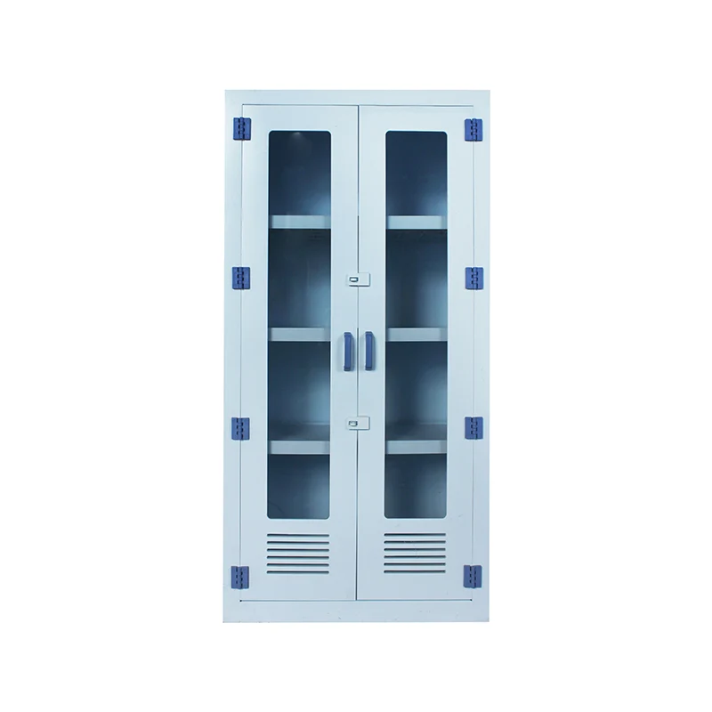 Dobbeldørs etsende kjemikaliesikkerhetsoppbevaringsskap