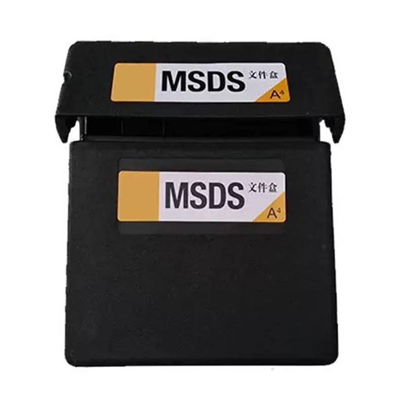 Boks med sikkerhetsdatablad